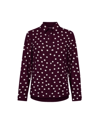 Studio Anneloes Bernadette blouse 3817 blackberry/ecru