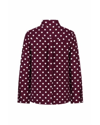 Studio Anneloes Bernadette blouse 3817 blackberry/ecru