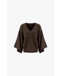 AIMEE THE LABEL brown/marine melange brown/marine melange