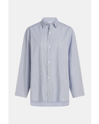 Penn&Ink Blouse 54s blue stripe