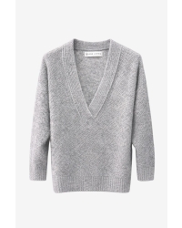 Jane Lushka V-neck melange pullover #201
