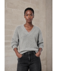 Jane Lushka V-neck melange pullover #201