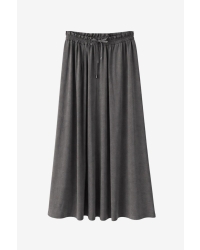 Jane Lushka Rapanui light flannel long skirt Dark Grey #93 