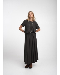 Jane Lushka Uriele light flannel top Dark Grey #93 