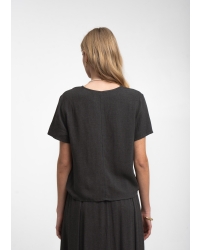 Jane Lushka Uriele light flannel top Dark Grey #93 
