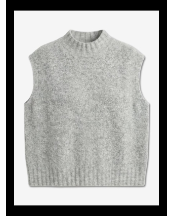 Jane Lushka Abigail alpaca vest Grey 1822 