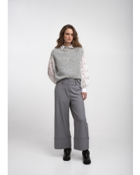 Jane Lushka Abigail alpaca vest Grey 1822 