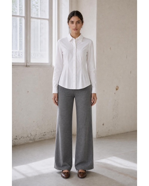 Jane Lushka Viscose wide-leg pants  Grey #91 