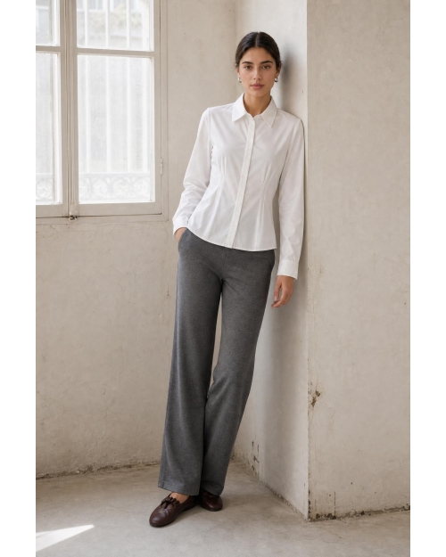 Jane Lushka Viscose wide-leg pants  Grey #91 