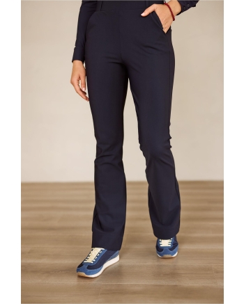 Studio Anneloes Flair bonded trousers 6900 Dark Blue