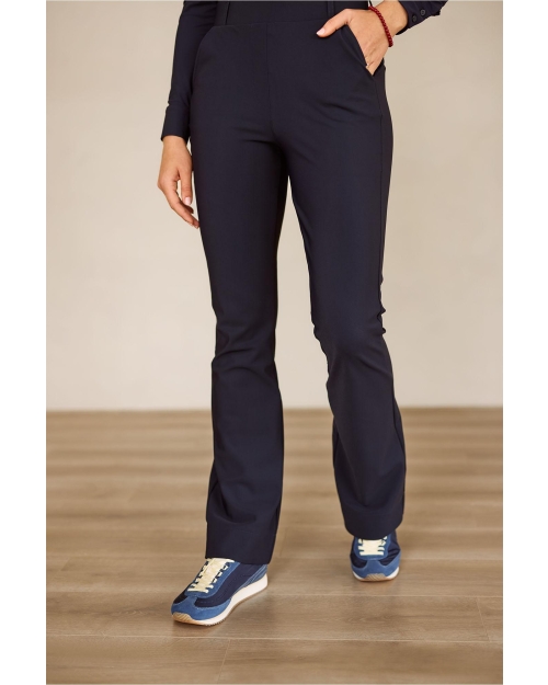 Studio Anneloes Flair bonded trousers 6900 Dark Blue