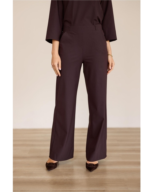 Studio Anneloes Lexie bonded trousers 8700 Espresso