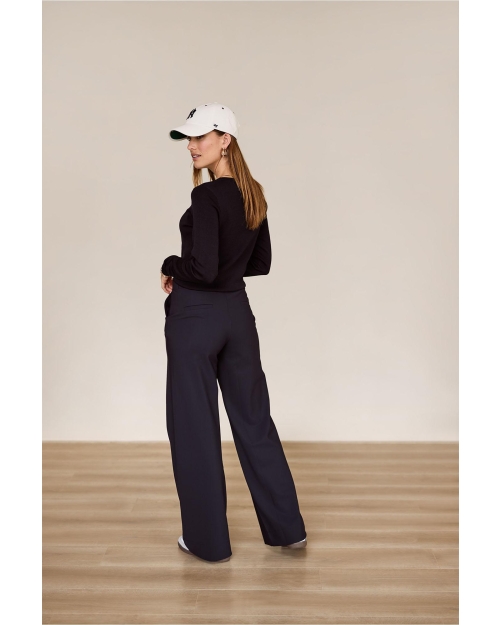 Studio Anneloes Lexie bonded trousers 9000 Zwart 