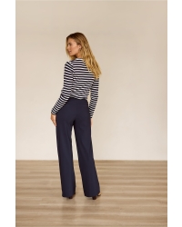 Studio Anneloes Lexie bonded trousers 6900 Dark Blue