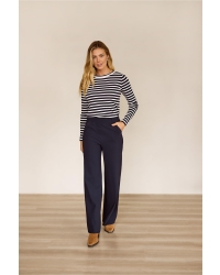 Studio Anneloes Lexie bonded trousers 6900 Dark Blue