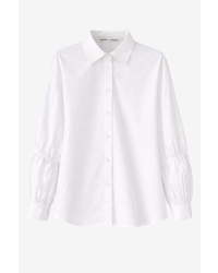 Jane Lushka Adelina cotton oversized blouse White