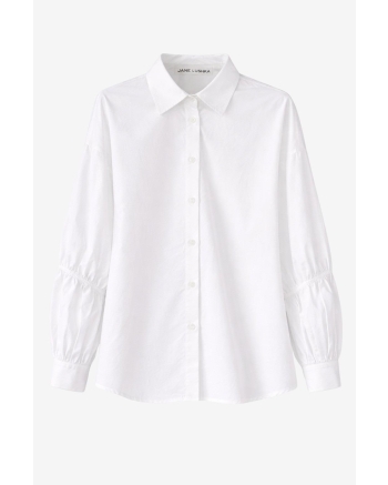 Jane Lushka Adelina cotton oversized blouse White