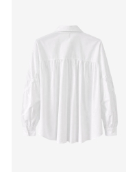 Jane Lushka Adelina cotton oversized blouse White