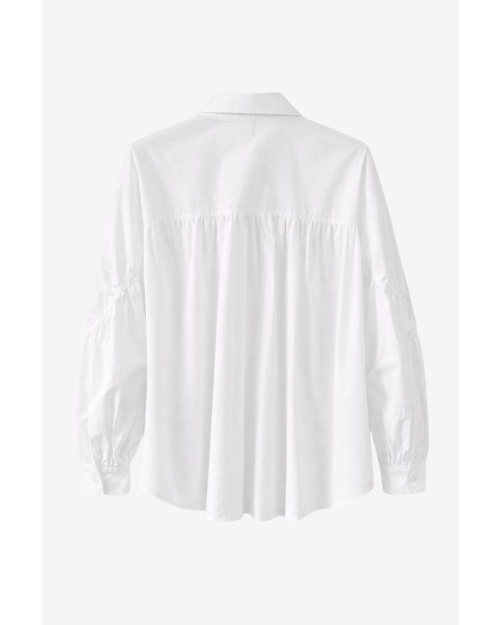 Jane Lushka Adelina cotton oversized blouse White