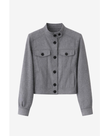 Jane Lushka Ophelia viscose blend short jacket Grey