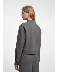 Jane Lushka Ophelia viscose blend short jacket Grey