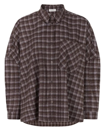 Tooday Oversize Shirt 505 Blue/Brown