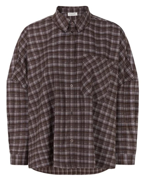 Tooday Oversize Shirt 505 Blue/Brown