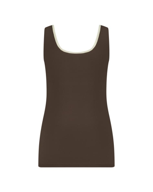 NUKUS Juba Singlet 262 293 Dark Choco