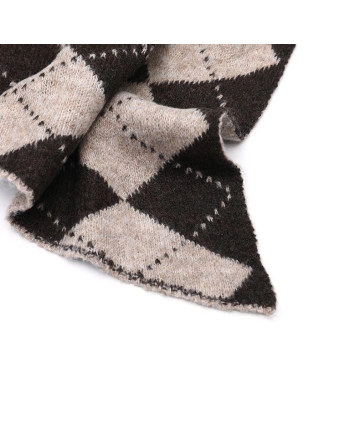 Ornella Shawl ruit driehoek zwart