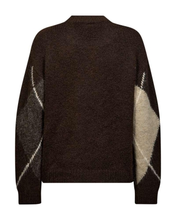 Freequent 211714 FQGRSLULU-PULLOVER Oyster Grey Mel w. Iris Mel