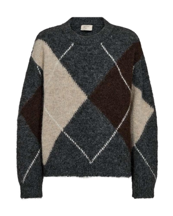 Freequent 211714 FQGRSLULU-PULLOVER Dark Grey Ml w. Oyster Grey Ml