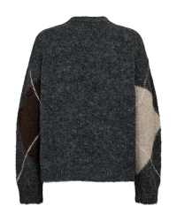 Freequent 211714 FQGRSLULU-PULLOVER Dark Grey Ml w. Oyster Grey Ml