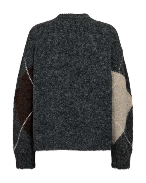 Freequent 211714 FQGRSLULU-PULLOVER Dark Grey Ml w. Oyster Grey Ml