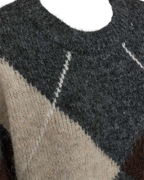 Freequent 211714 FQGRSLULU-PULLOVER Dark Grey Ml w. Oyster Grey Ml