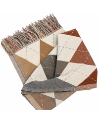 Ornella Shawl ruit rechthoek beige