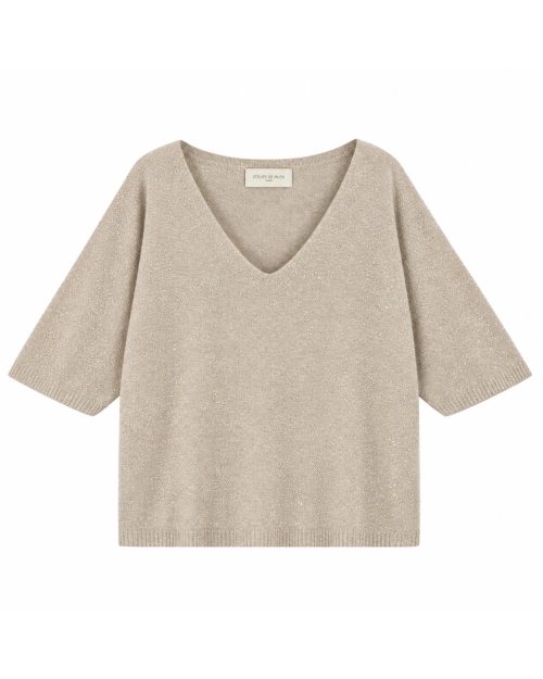 Beauregard Everyday Sparkle top Beige