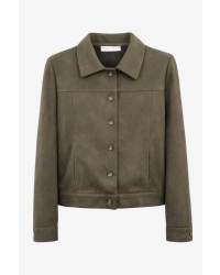 Jane Lushka Timmy skuba velvet jacket Army