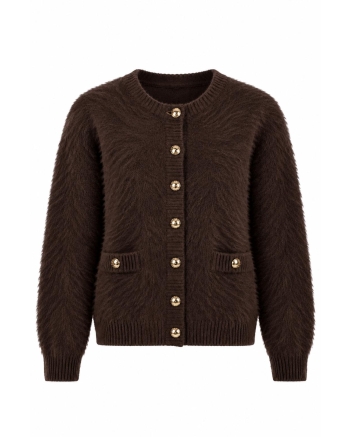Boohtiek Vest Fluffy Brown