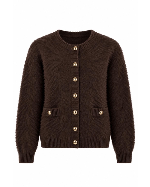 Boohtiek Vest Fluffy Brown