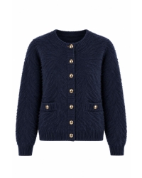 Boohtiek Vest Fluffy Navy