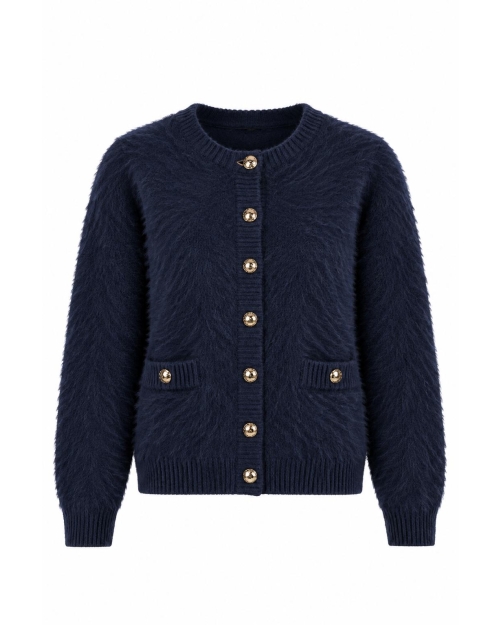 Boohtiek Vest Fluffy Navy