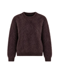 Boohtiek Trui SS Fluffy Brown
