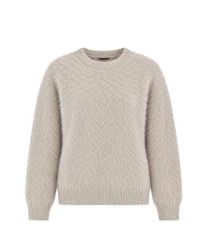 Boohtiek Trui SS Fluffy Creme