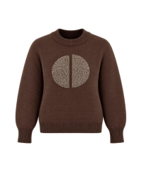 Boohtiek Trui Circle Chocolate