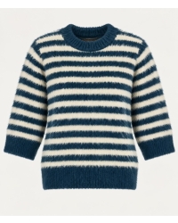 Boohtiek Trui stripe Denim