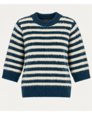 Boohtiek Trui stripe Denim