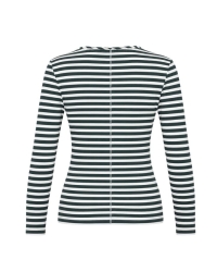 The Shirt Project Striped Long Sleeve Top 11034 ecru / 11042 bright blue TSPR178