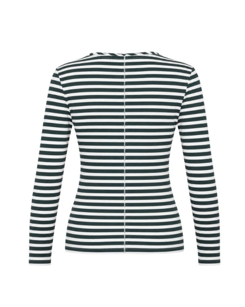 The Shirt Project Striped Long Sleeve Top 11034 ecru / 11042 bright blue TSPR178